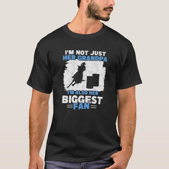 Mens Barrel Racer Fan Grandpa Grandfather Horse Ba T-Shirt (Front)