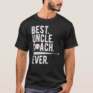 Mens Baseball Best Uncle Coach Ever Proud Dad Dadd T-Shirt