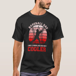 Mens Baseball Dad Regular Dad But Cooler Vintage F T-Shirt