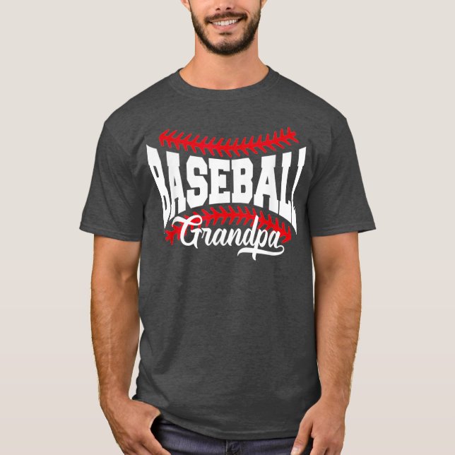 Mens Baseball Grandpa T-Shirt (Front)