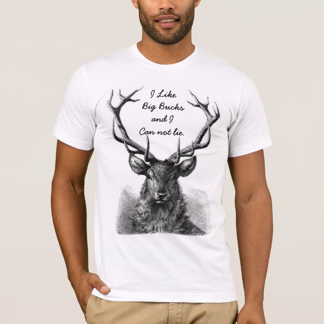 Men's Basic Bella Canvas T-Shirt/Buck Head T-Shirt (Front)