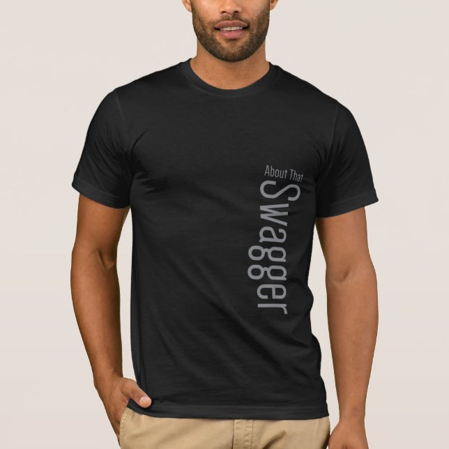 Men's basic black t-shirt (Front)