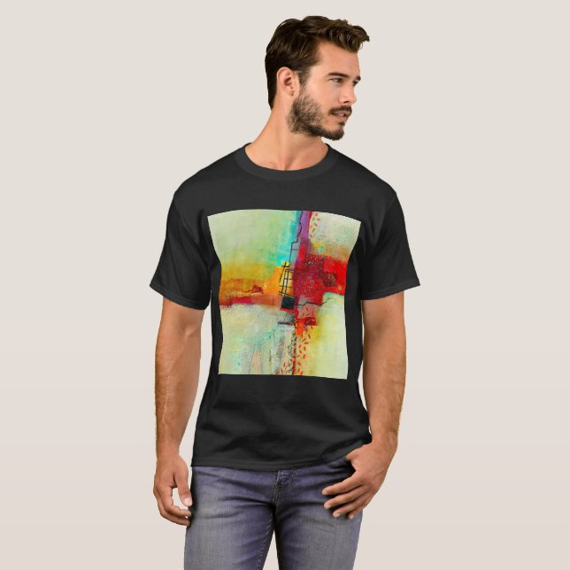 Men's Basic Dark T-Shirt (Front Full)