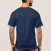 Men's Basic Dark T-Shirt Custom Navy Blue (Back)