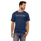 Men's Basic Dark T-Shirt Custom Navy Blue