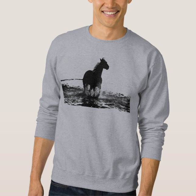 Mens Basic Grey Sweatshirt Template Add Your Text  (Front)
