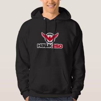 Mens Basic Hooded Hawk 250 Sweatshirt