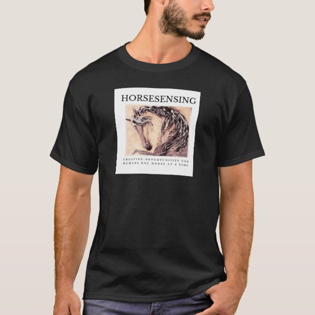Men's Basic HorseSensing T-Shirt (Front)