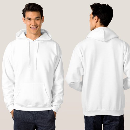Mens Basic Light Colored Hooded Sweatshirt