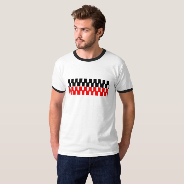Men's Basic Ringer Graphic T-Shirt (Front Full)