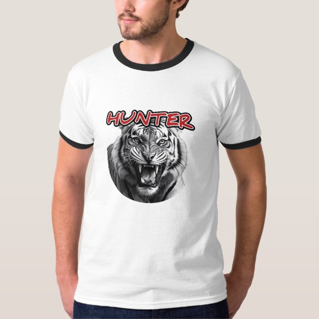 Men's Basic Ringer T-Shirt  (Front)