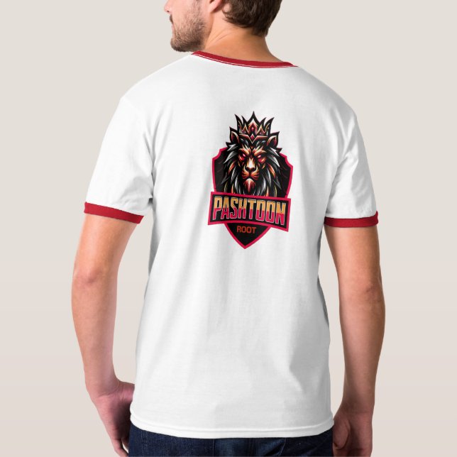 Men's Basic Ringer T-Shirt afghan (Back)