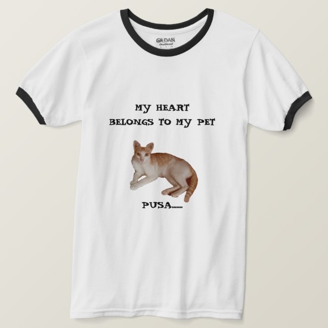 Men's Basic Ringer T-Shirt with Contrasting Neckli (Design Front)