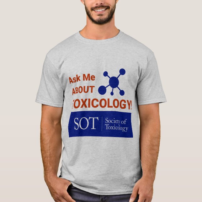 Men's Basic Shirt - Ask Me About Tox (Molecule) (Front)