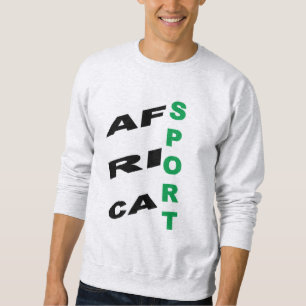 Men's Basic Sweatshirt ash  DESIGN  AFRICA SPORT 