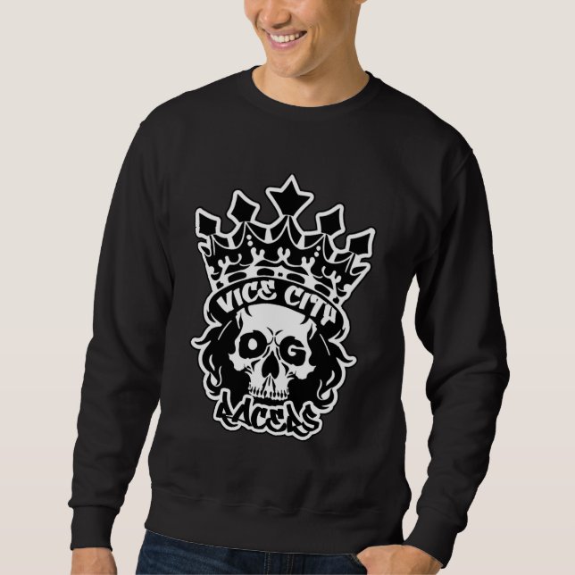 Men's Basic Sweatshirt w/ King Skull Logo (Front)