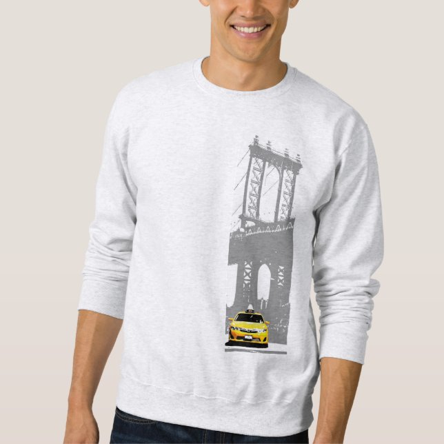 Mens Basic Sweatshirts New York Nyc Brooklyn (Front)