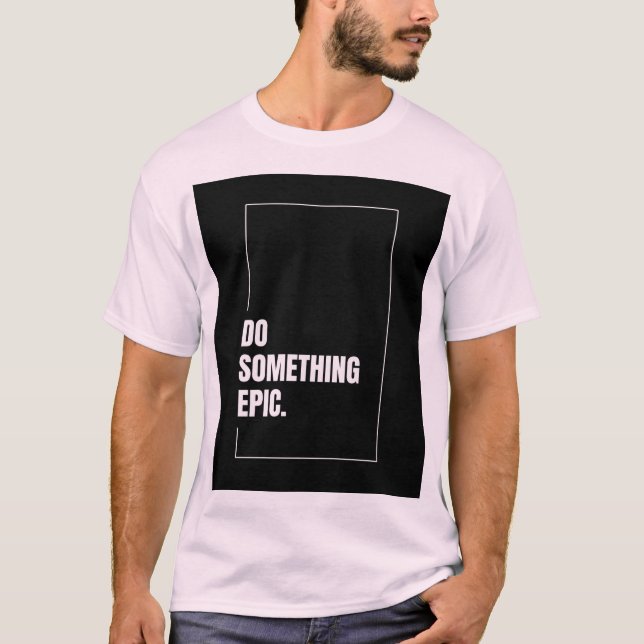 Men's Basic T-Shirt epigraph for a statement  (Front)