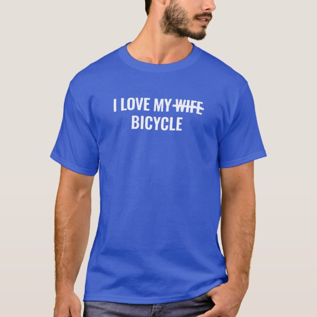 Men's Basic T-Shirt | I Love My Bicycle (Front)
