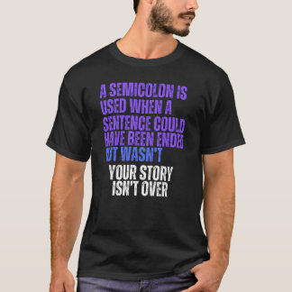 Men's Basic T-Shirt semicolon and semicolon
