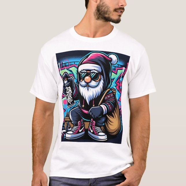 Men's Basic T-Shirt - Urban Santa (Front)