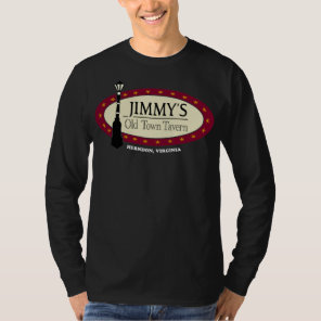 Men's Basic White JOTT Logo Long Sleeve T-Shirt