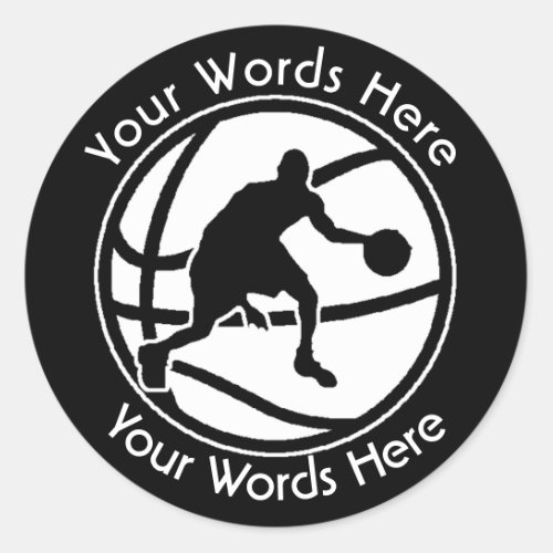 Mens Basketball Custom Sticker