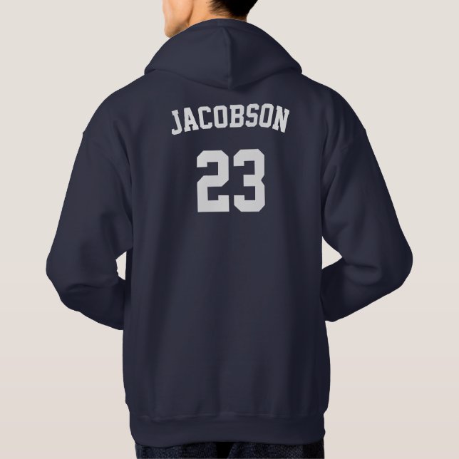 Men's Basketball Custom Team Player Jersey Number Hoodie