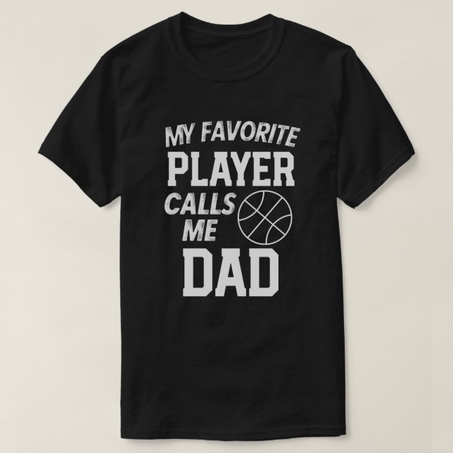 Mens Basketball Dad Shirt Basketball Game Day tee (Design Front)