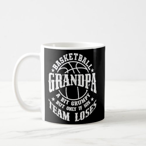 Mens Basketball Grandpa A Bit Grumpy Grandfather G Coffee Mug