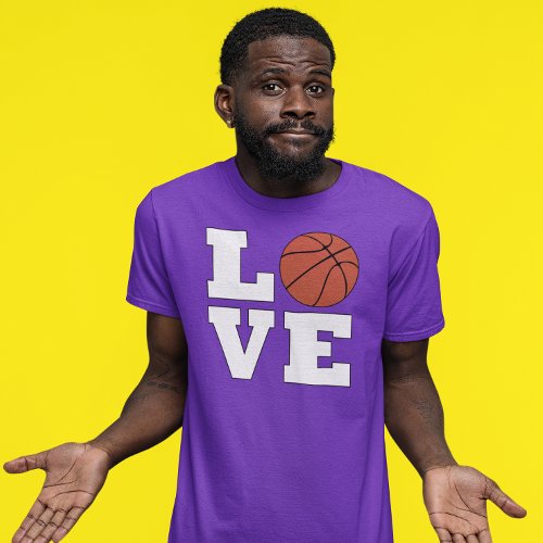 Mens Basketball LOVE Basketball Player or Coach T_Shirt