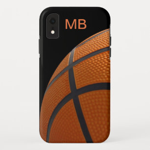 Mens Basketball Monogram Style iPhone XR Case