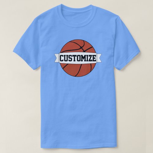 Mens Basketball Player or Coach Custom Team Name T_Shirt