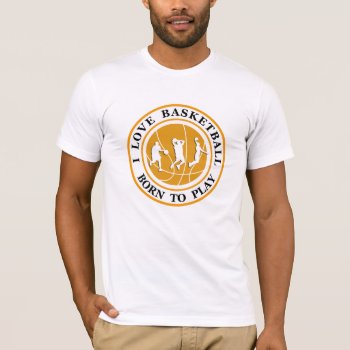 Men's Basketball Theme T-shirt by idesigncafe at Zazzle