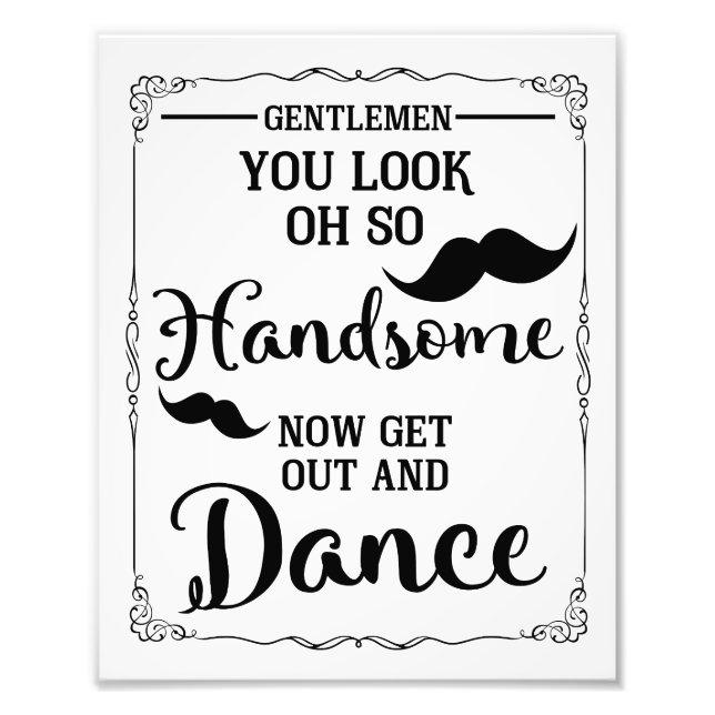 mens bathroom wedding sign (Front)