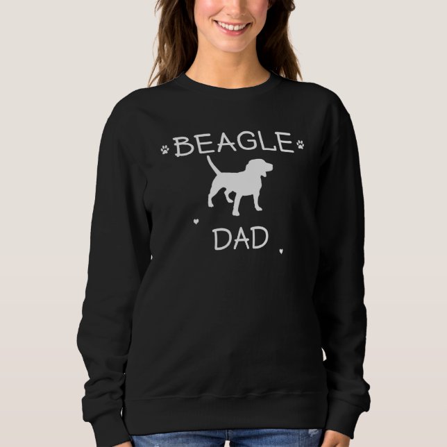 Mens Beagle Dad Beagle Dog Party Costume Match Sweatshirt (Front)