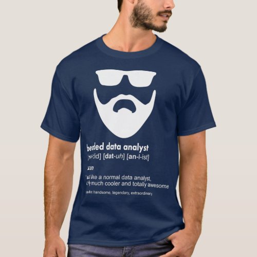 Mens Bearded Data Analyst  Funny Data Scientist T_Shirt