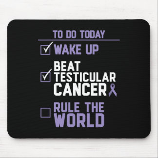 Mens Beat Testicular Cancer Rule the World  Mouse Pad