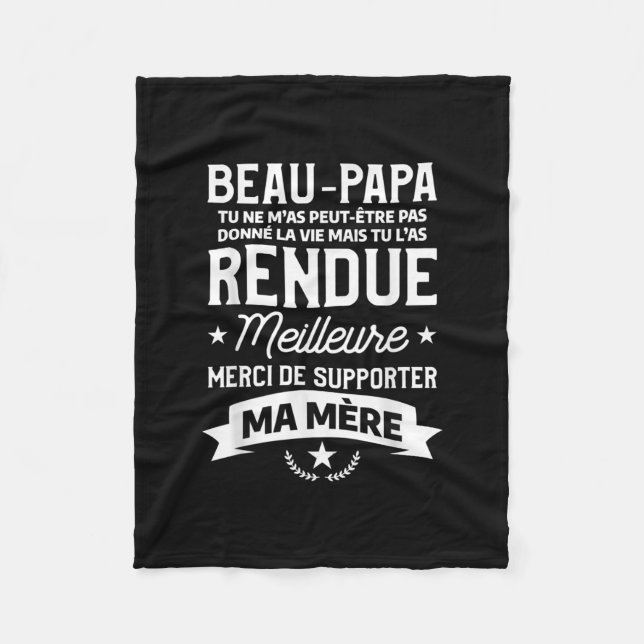 Mens Beautiful Children Son Daughter Quote For A Fleece Blanket (Front)
