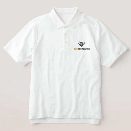 Mens Bee Polo White