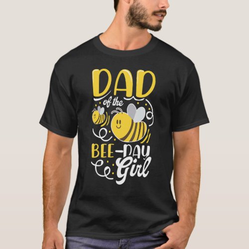 Mens Beekeeper Saying Bees Beehive Dad Of The Bee  T_Shirt