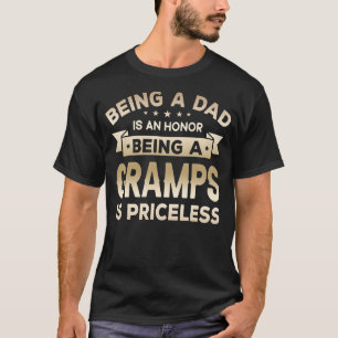 Mens Being a DAD is an HONOR Being a GRAMPS is T-Shirt