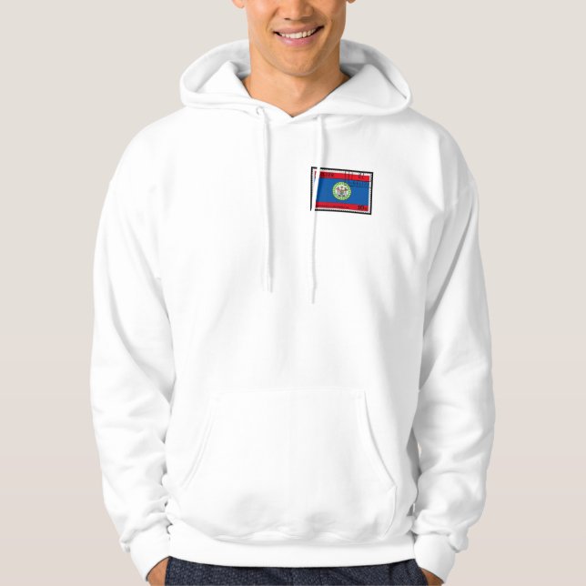 Men's "Belize" American Apparel California Fleece Hoodie (Front)