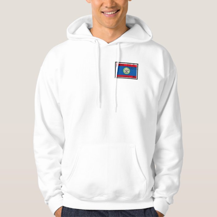 Men S Belize American Apparel California Fleece Hoodie Zazzle Com