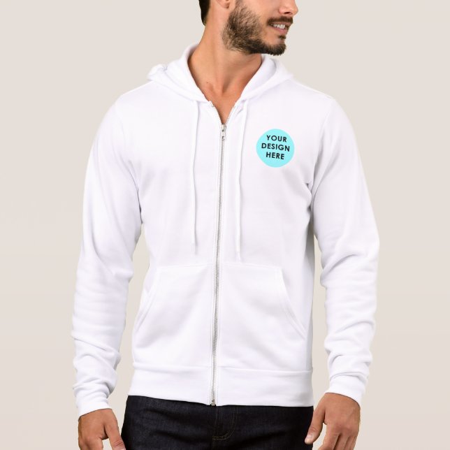 Men's Bella+Canvas Full-Zip Hoodie (Front)