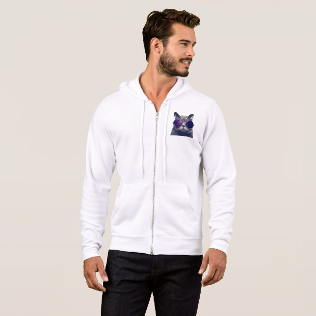 Men's Bella+Canvas Full-Zip Hoodie (Front Full)