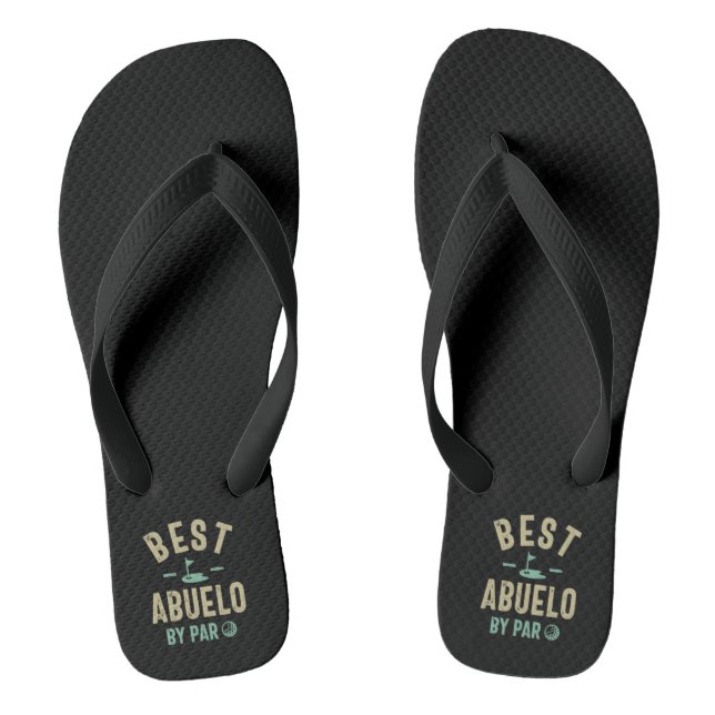 Mens Best Abuelo By Par Grandfather Flip Flops (Footbed)