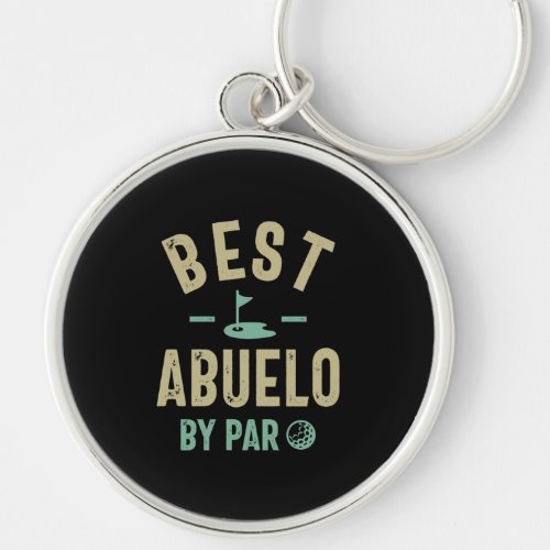 Mens Best Abuelo By Par Grandfather Keychain