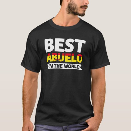 Mens Best Abuelo In The World Grandfather T_Shirt