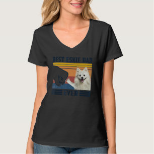 Mens Best American Eskimo Dog Dad Ever  Dog  Fathe T-Shirt